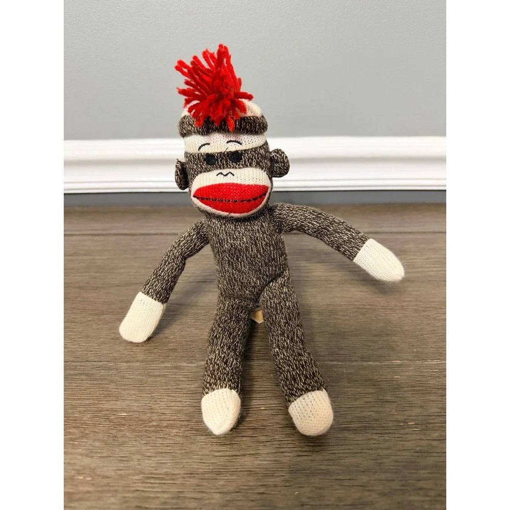 Target Circo Brown Marl Knit Sock Monkey Plush‎